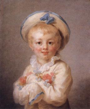 Jean-Honore Fragonard : A Boy as Pierrot